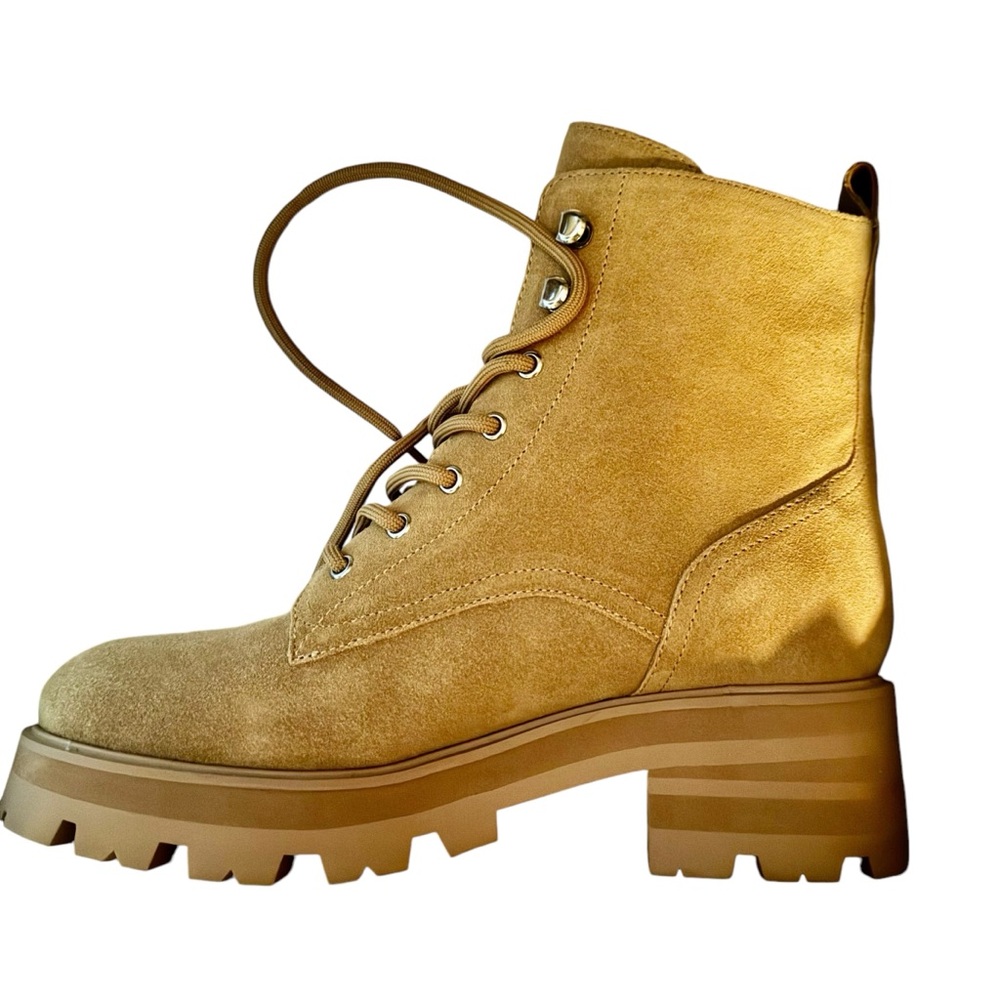 Marc Fisher Lug Boots. Leather. Women’s size 9. New in box.